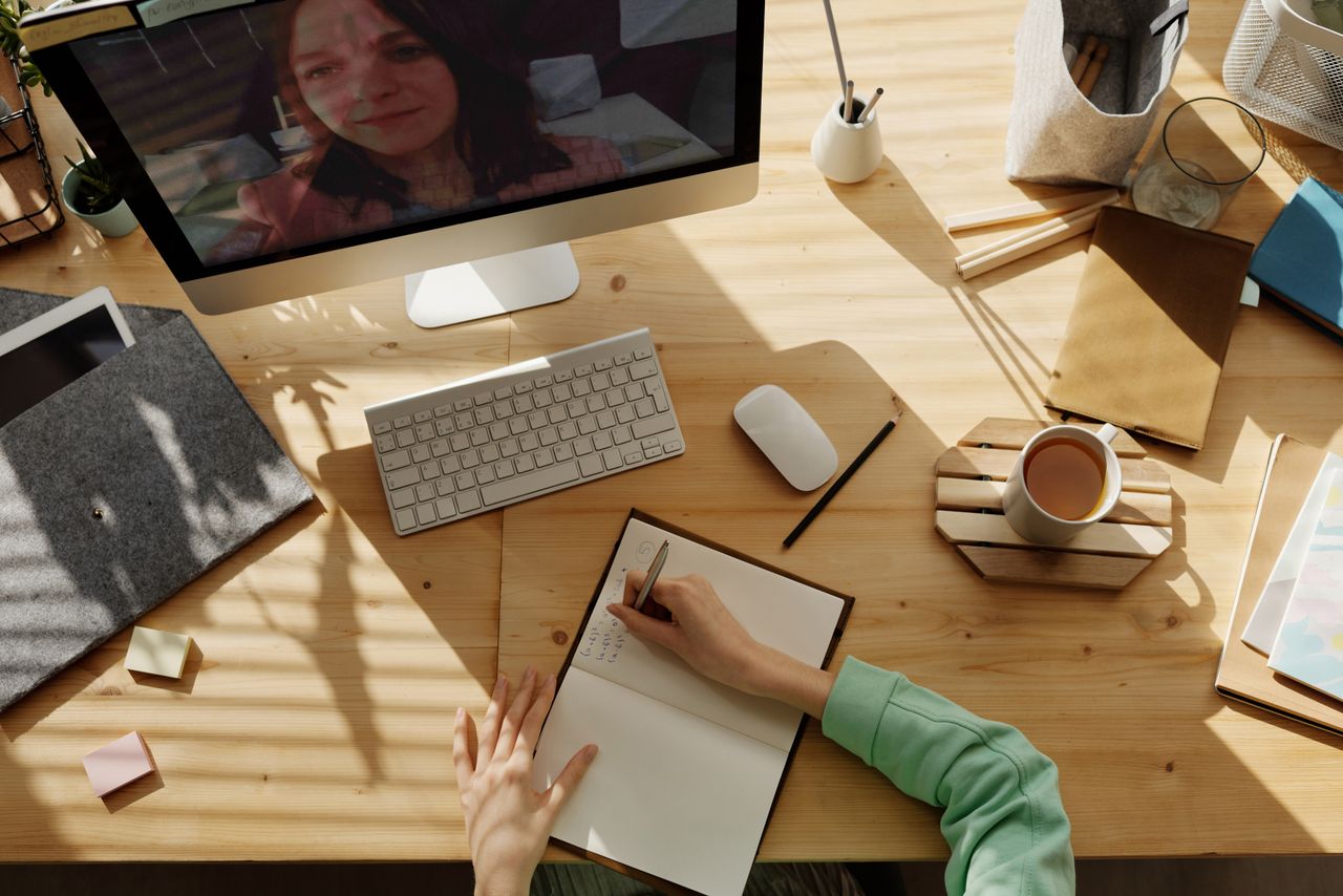 Person learning screenwriting techniques